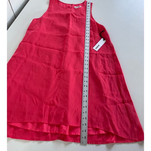 BB‎ Dakota Dress Women Small Pink Roxanne Glow Reverse Crepon Shift Mini - Picture 10 of 10